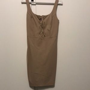 Tan Mini dress